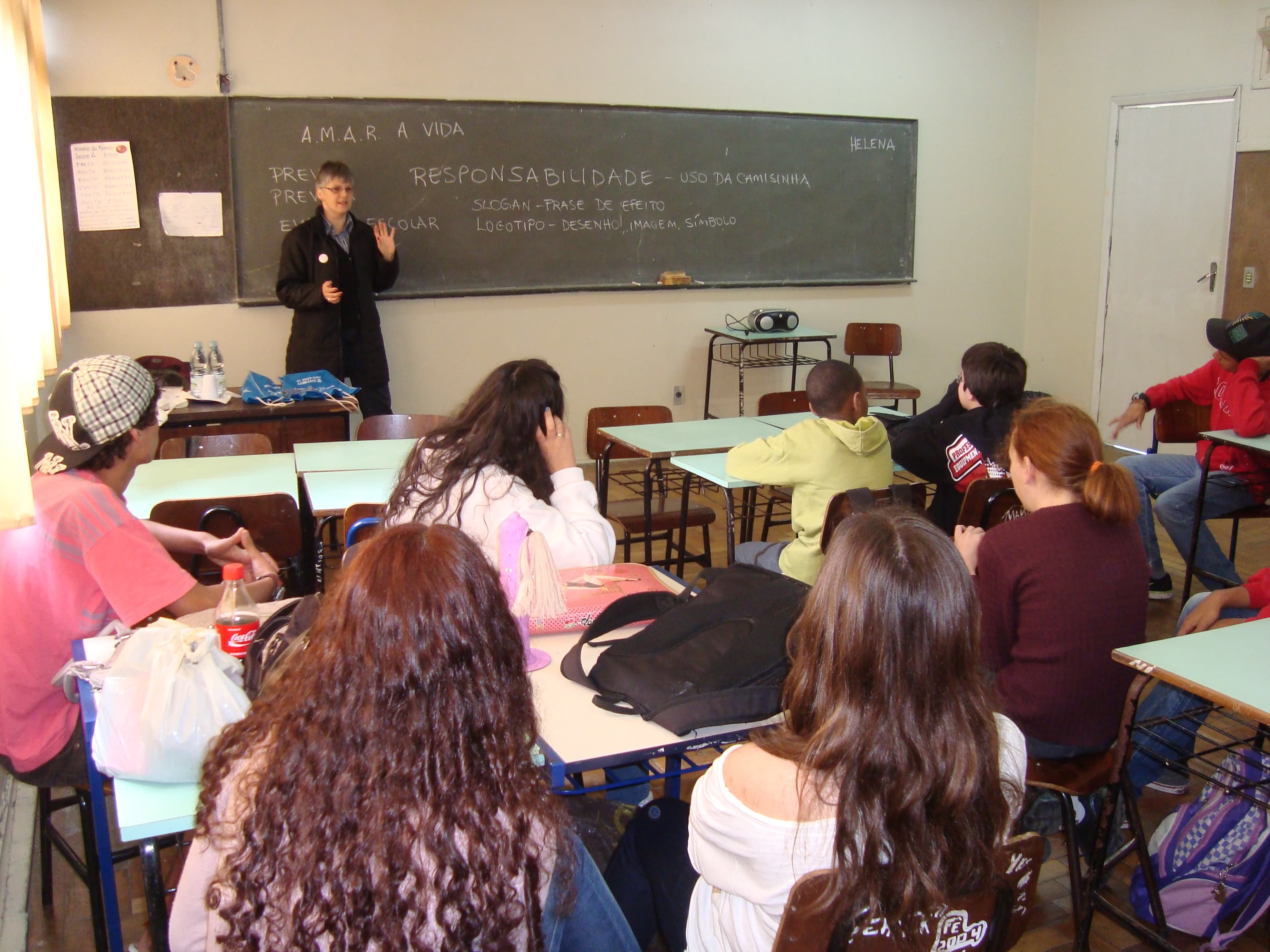 aula com a helena